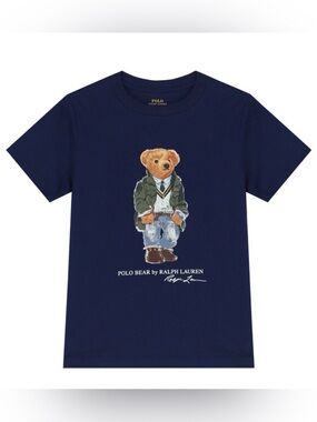 Polo by Ralph Lauren Navy Bear Graphic Short Sleeve Tee